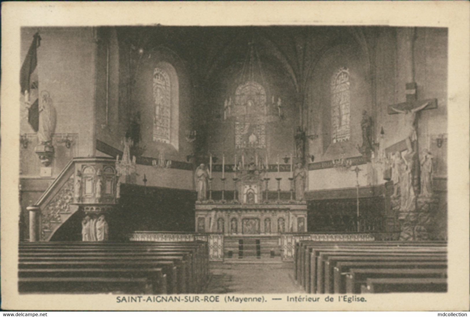 53 SAINT AIGNAN SUR ROE / Interieur De L'Eglise / - Saint Aignan Sur Roe