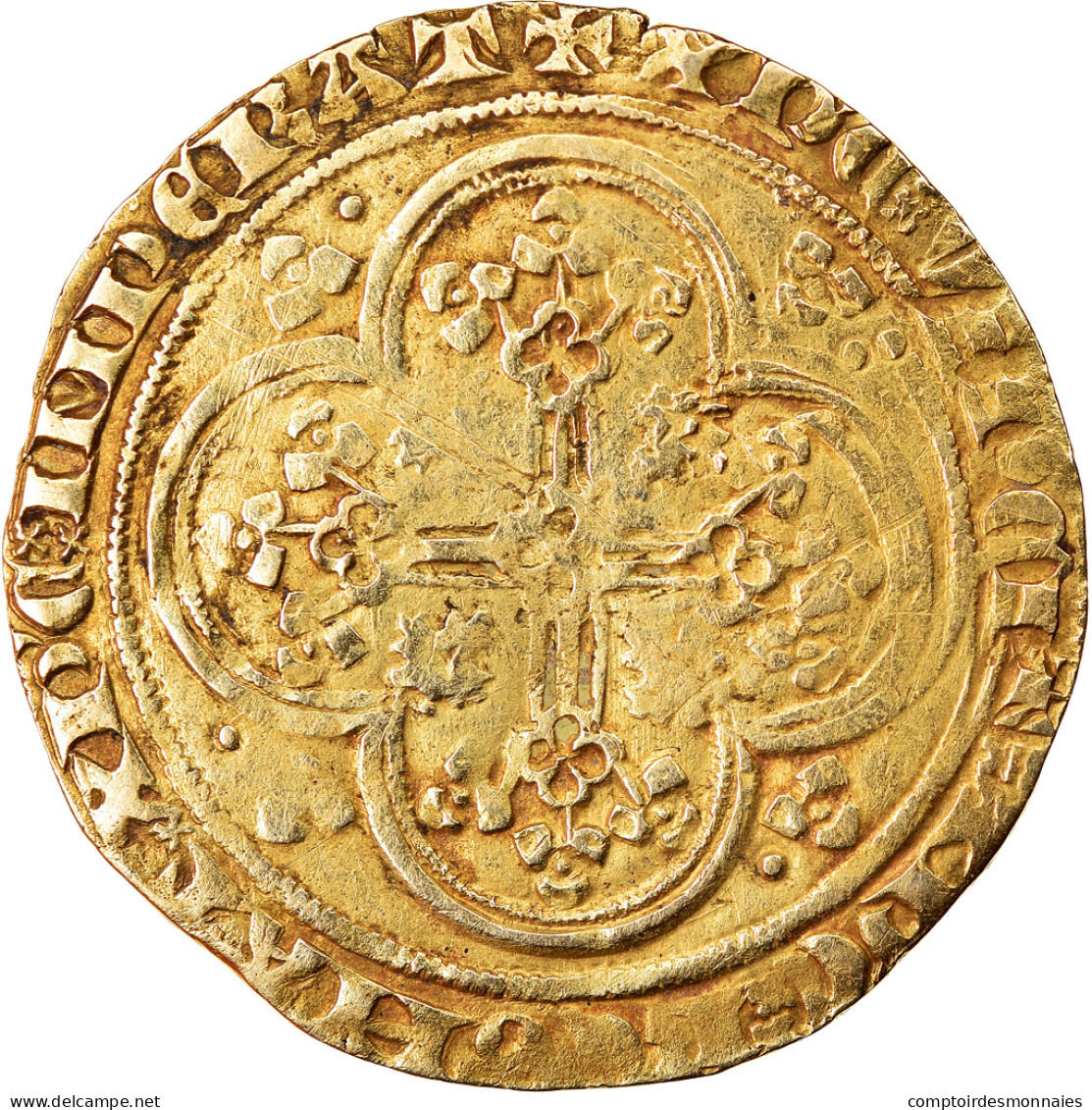 Monnaie, France, Jean II Le Bon, Ecu D'or à La Chaise, Ecu D'or, TB+, Or - 1350-1364 Jean II Le Bon