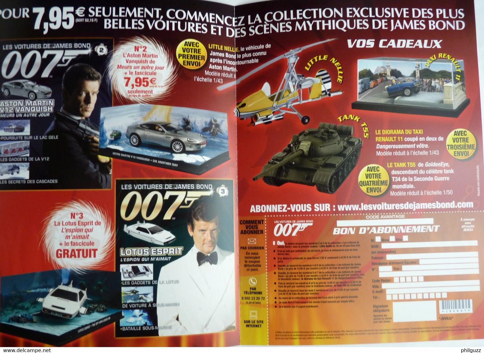 DEPLIANT FLYERS FABBRI COLLECTION LES VOITURES DE JAMES BOND 2 & 3 - 2006 - Le Seigneur Des Anneaux