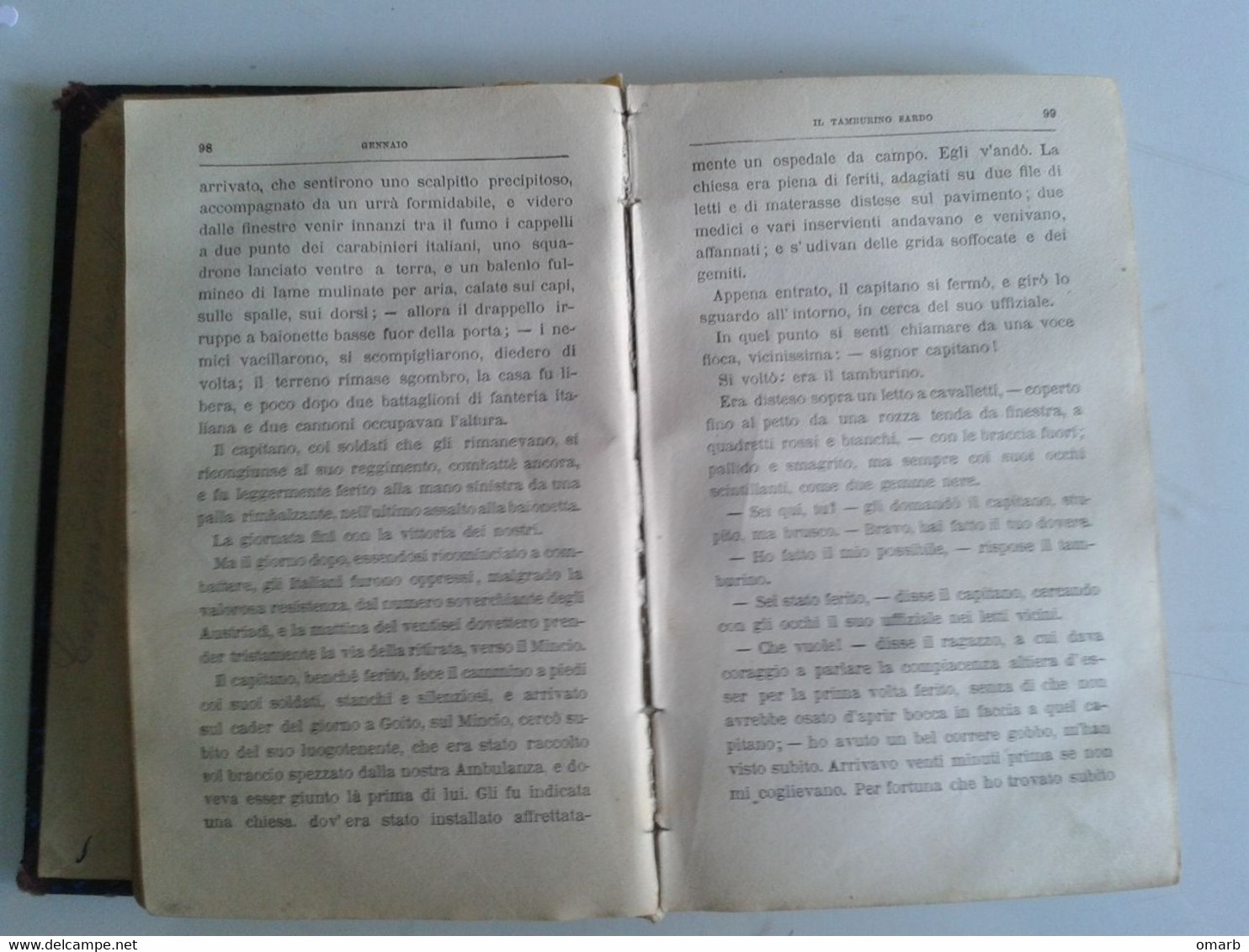 Lib437 Cuore Libro Per Ragazzi E. De Amicis Milano Edizione Treves 1904 - 316° Migliaio - Antiquariat