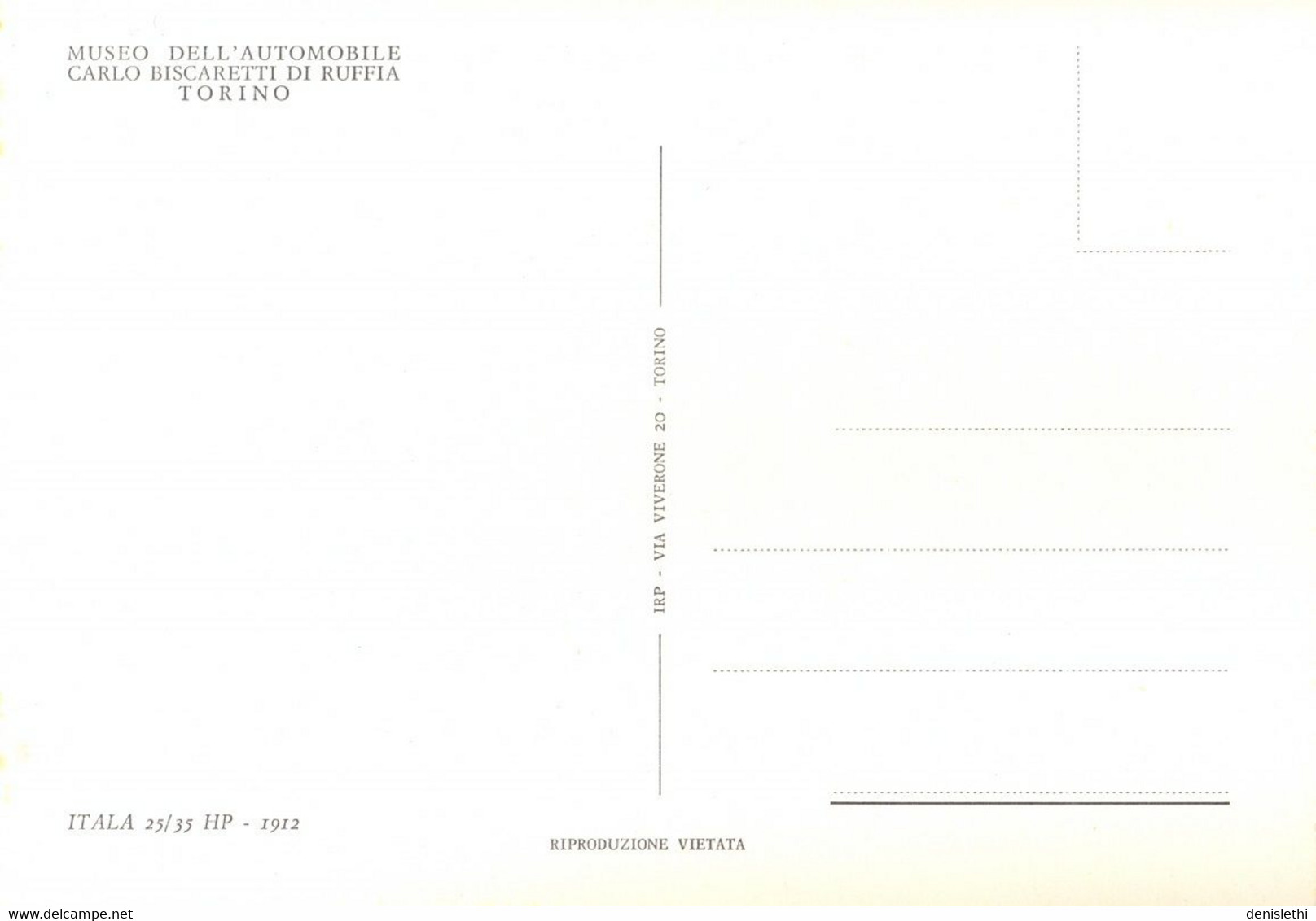 MUSEO DELL'AUTOMOBILE CARLO BISCARETTI DI RUFFIA TORINO - Italia 25/35 HP - Musea