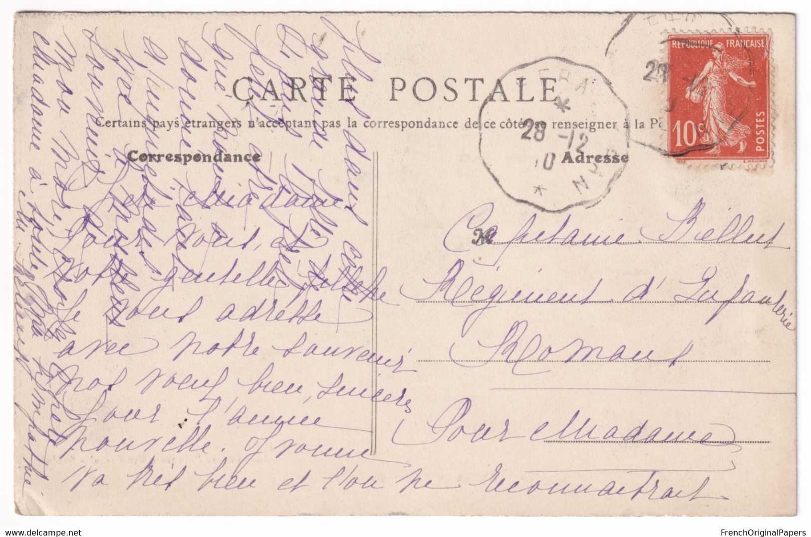 Jolie Carte Postale Ancienne 1910 - Saida - Route De Géryville - Imp. Vve Pascal - Epicerie Progrès D1-165 - Saida