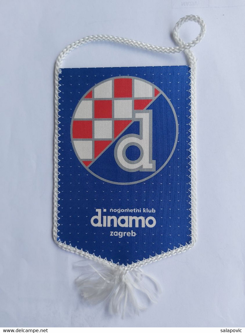 NK DINAMO ZAGREB, CROATIA FOOTBALL CLUB  SOCCER / FUTBOL / CALCIO OLD PENNANT, SPORTS FLAG - Uniformes Recordatorios & Misc