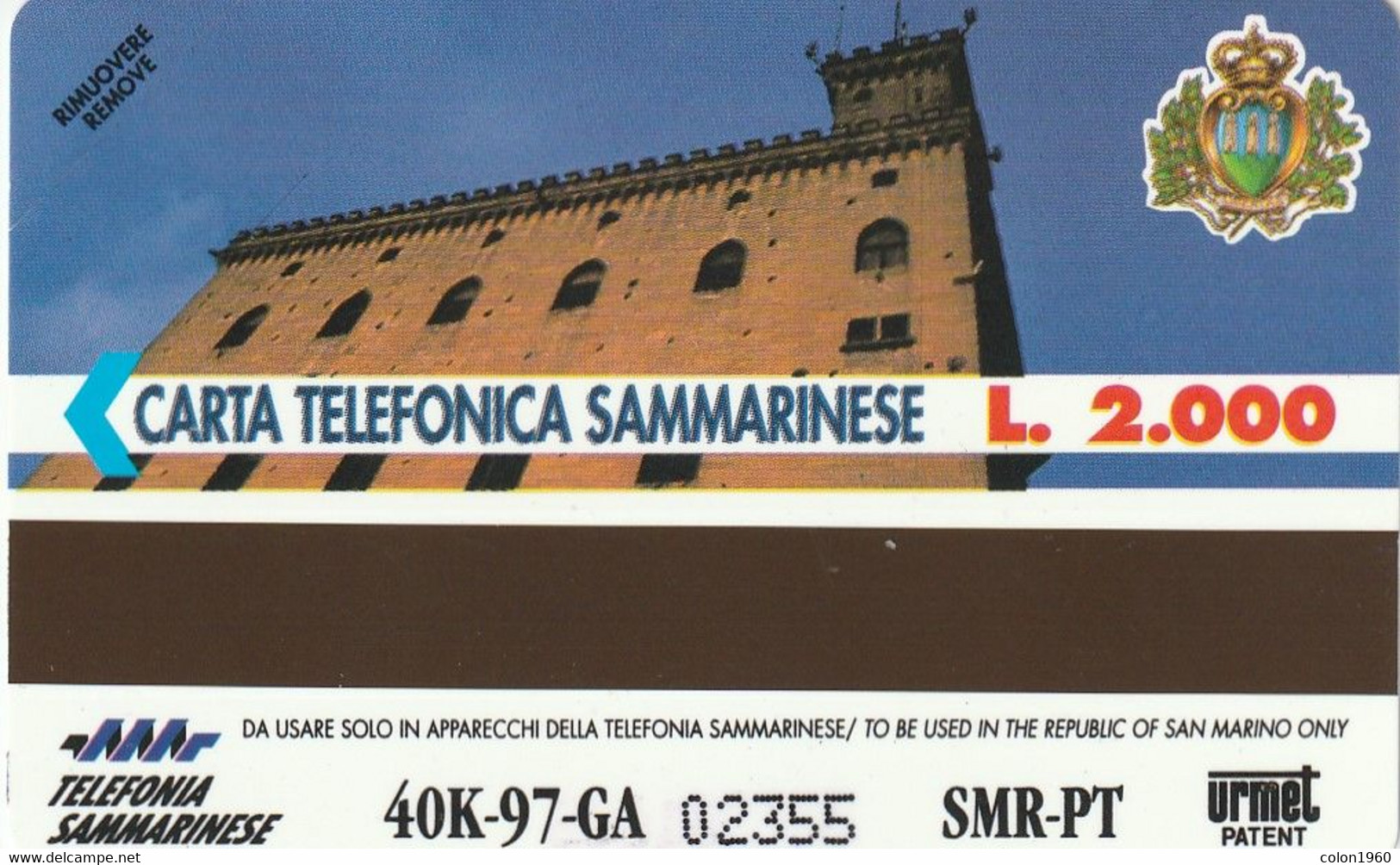 SAN MARINO. RSM-021. ZODIACO - ARIETE. 1997-08-30. 40000 Ex. (005) MINT - NUEVA. - Saint-Marin