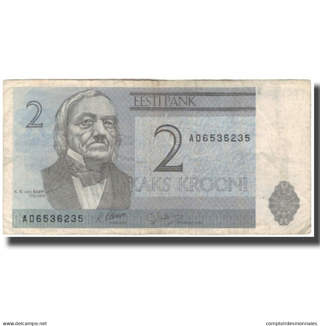 Billet, Estonia, 2 Krooni, KM:70a, B+ - Estonie