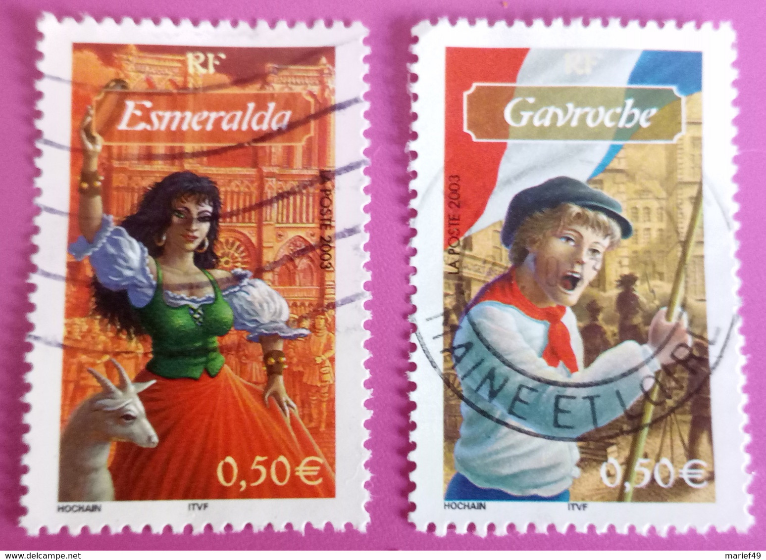 FRANCE 2003 GAVROCHE, ESMERALDA,  OBLITÉRÉS - Andere & Zonder Classificatie