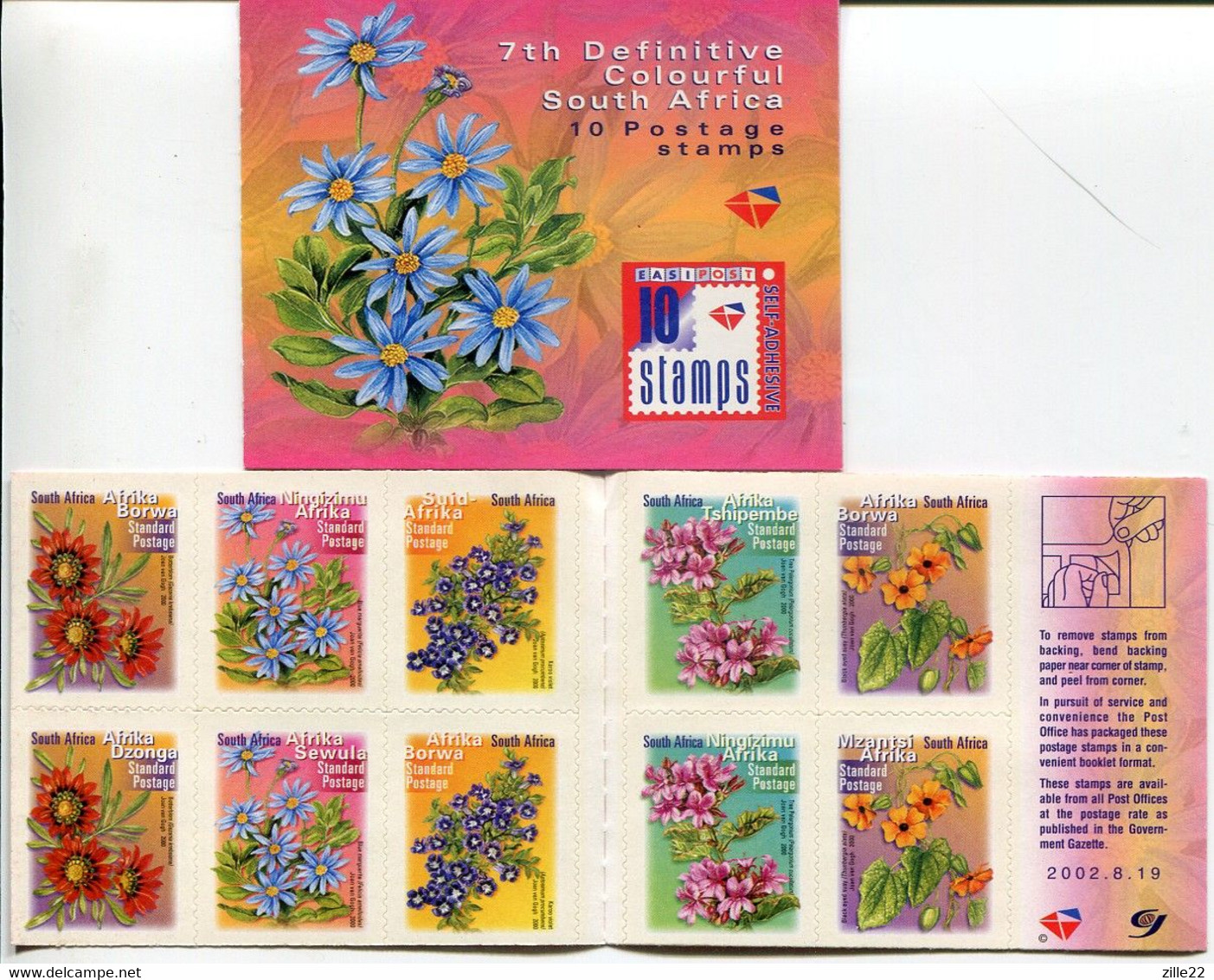 Südafrika South Africa Markenheftchen Booklet 19.8.2002 Mi# 1348-57 Postfrisch/MNH - Flora - Booklets