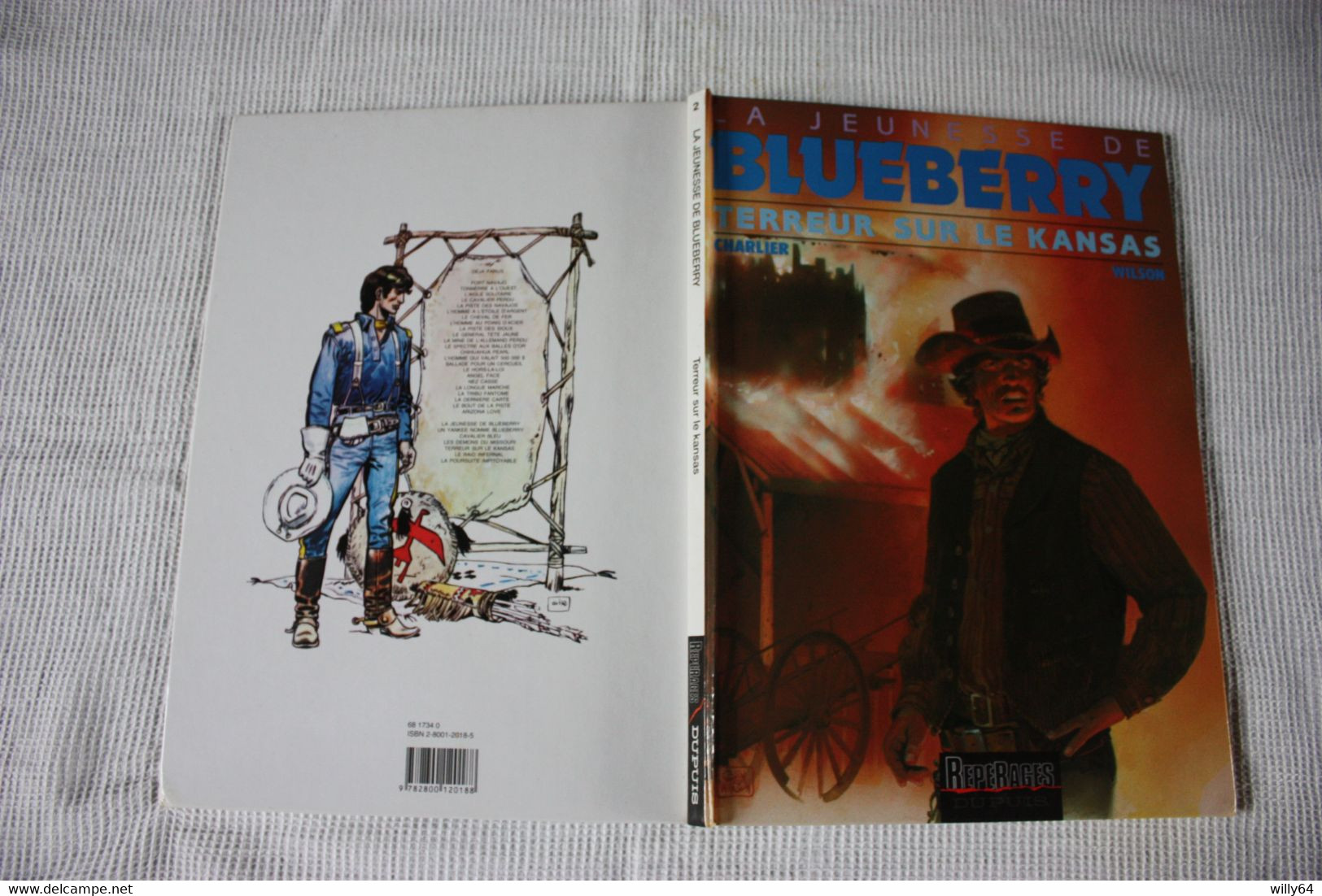 BLUEBERRY   Terreur Sur Le Kansas   1992  Edition: DUPUIS   Broché  Comme Neuve - Blueberry