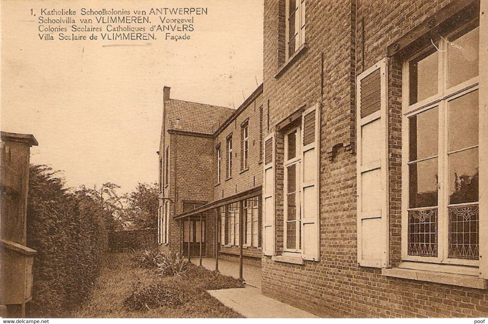 Vlimmeren : Schoolvilla --- Voorgevel 1925 - Beerse