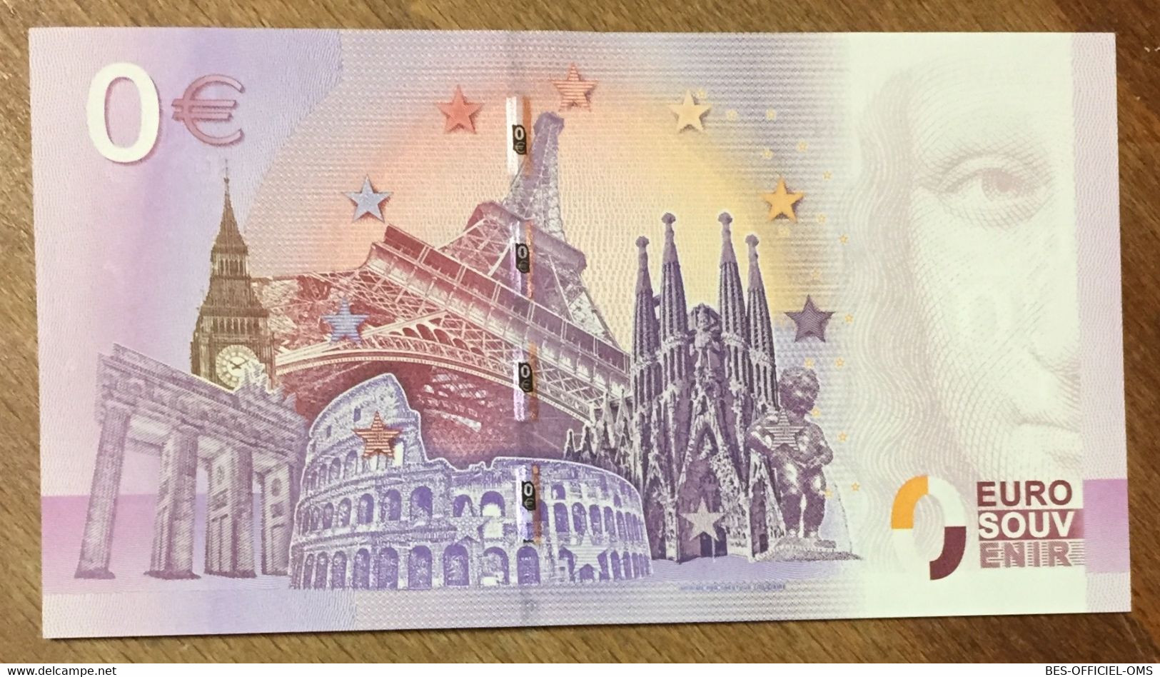 2016 BILLET 0 EURO SOUVENIR ALLEMAGNE DEUTSCHLAND  WARTBURG N°1 ZERO 0 EURO SCHEIN BANKNOTE PAPER MONEY - [17] Falsos & Especimenes