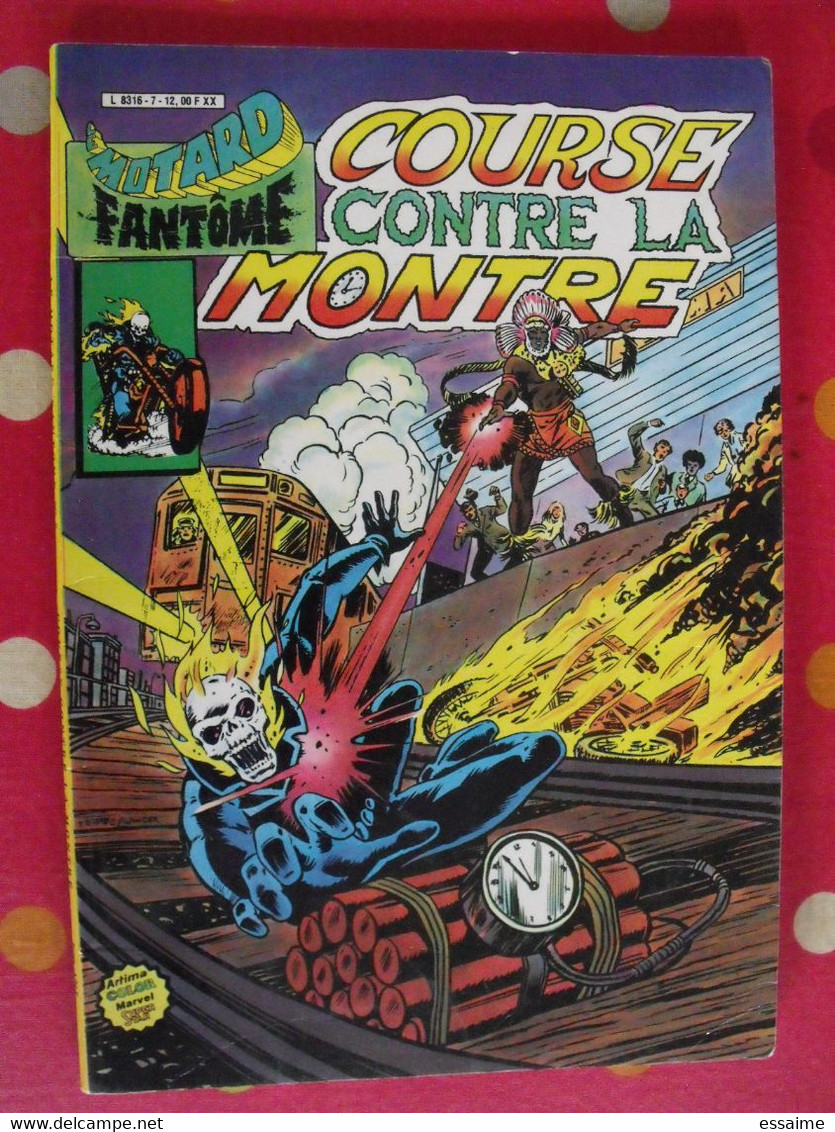 Le Motard Fantôme N° 7. Course Contre La Montre . 1983. Marvel Artima Aredit - Autres & Non Classés