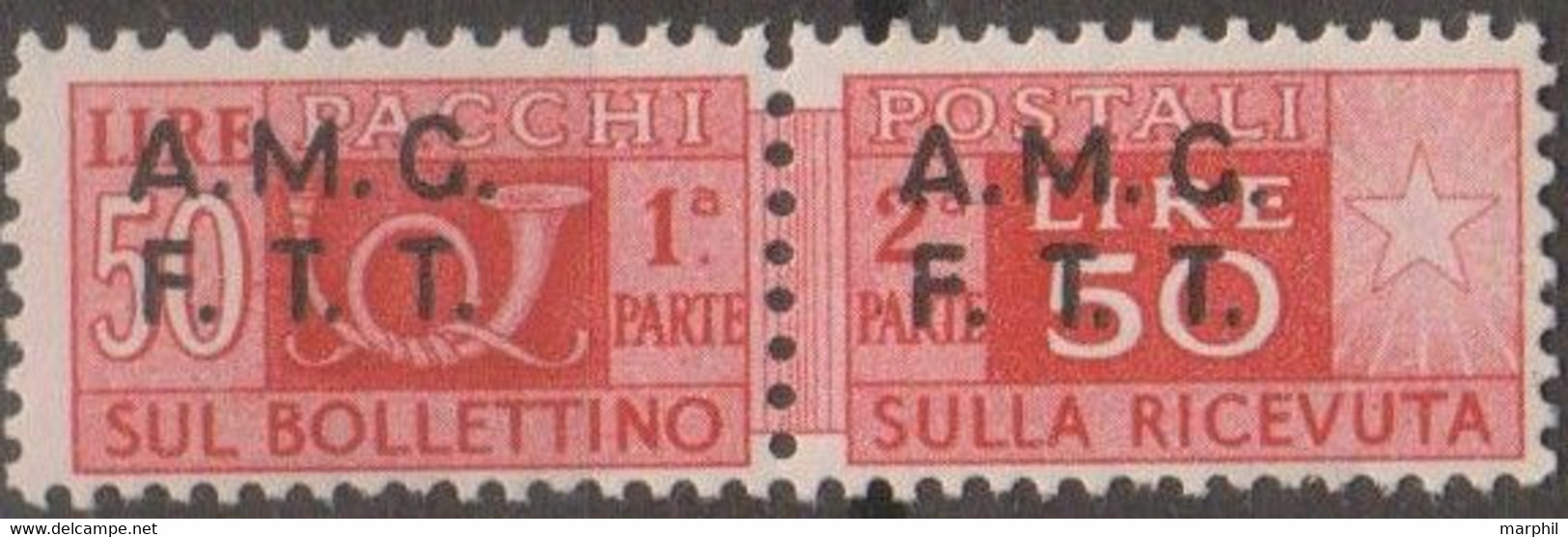 Italia 1947 Trieste Zona A Pacchi Postali UnN°8 MNH/** - Colis Postaux/concession