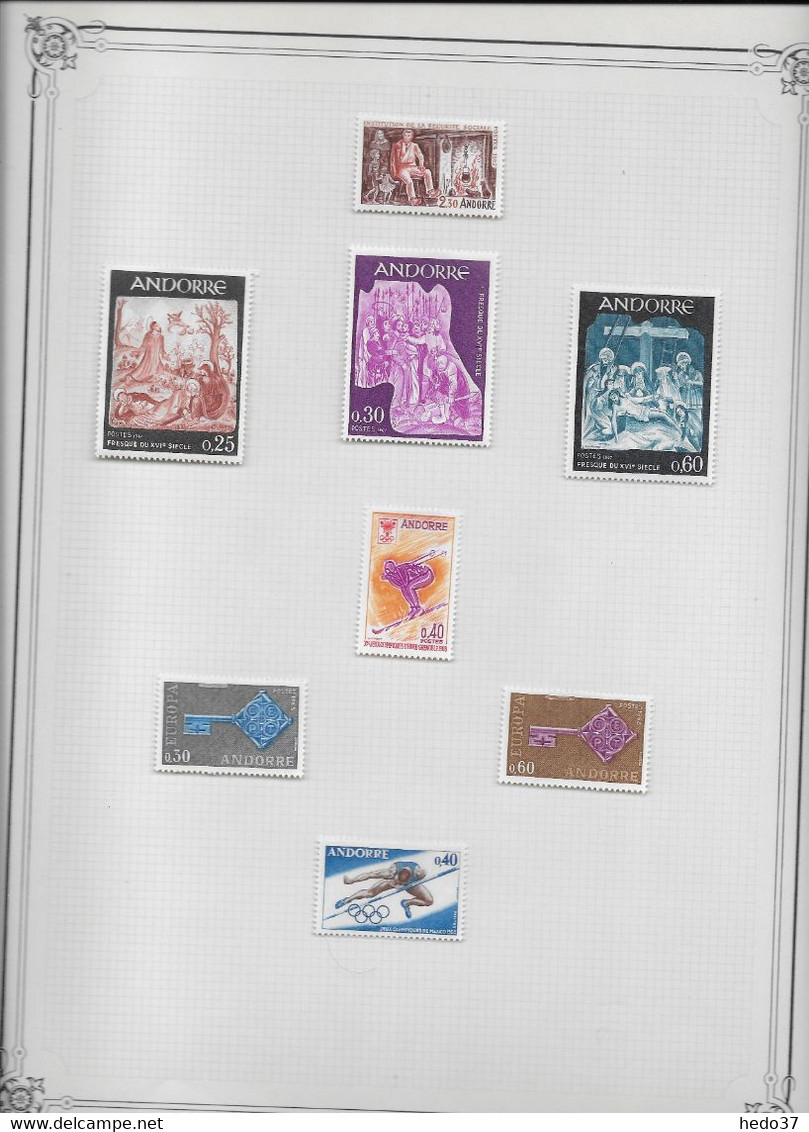 Andorre - Collection Vendue Page Par Page - Timbres Neufs * Avec Charnière - TB - Collections