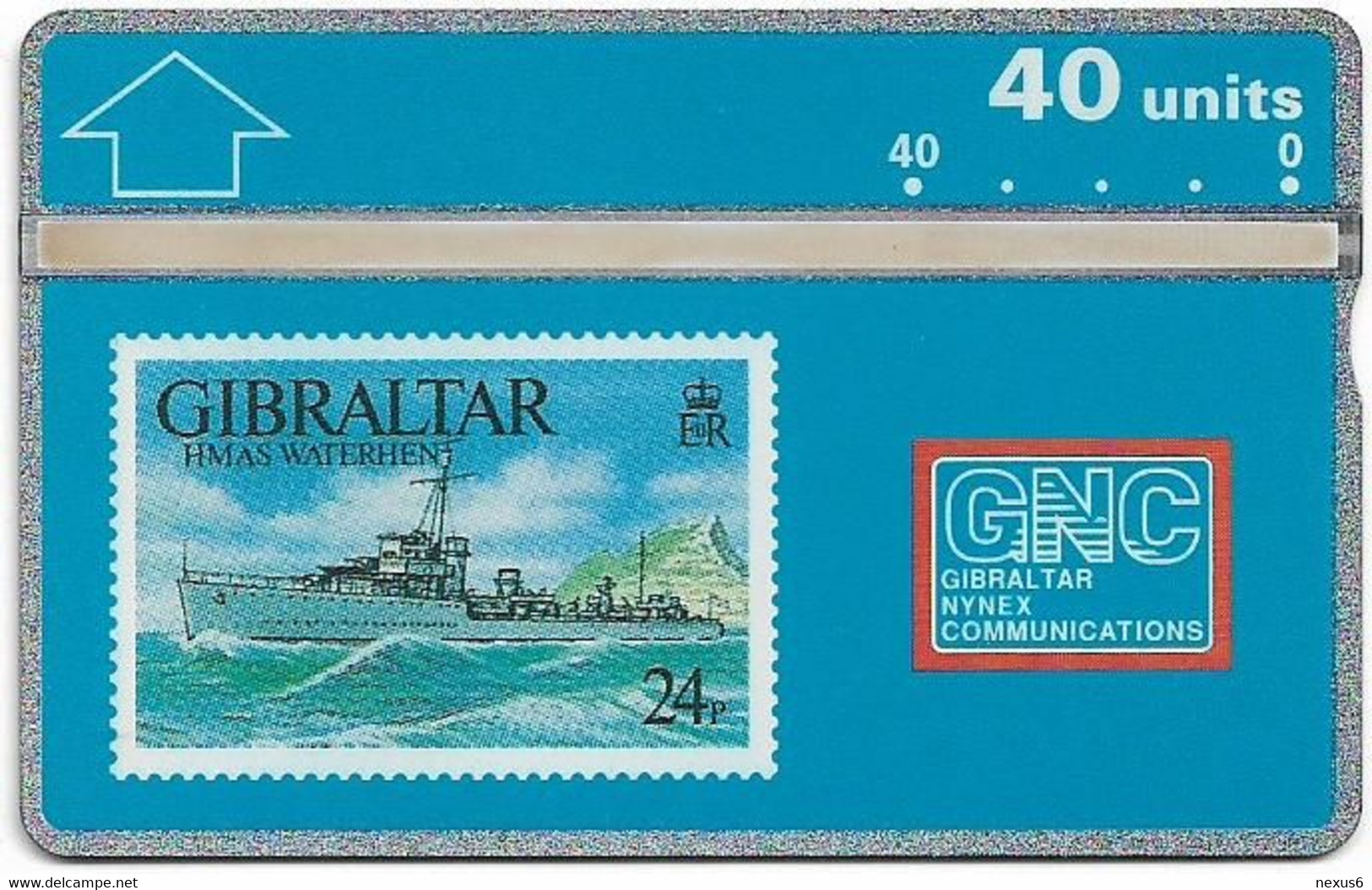 Gibraltar - GNC - L&G - Warships '93 Stamps - HMAS Waterhen - 306A - 06.1993, 40Units, 20.000ex, Mint - Gibilterra