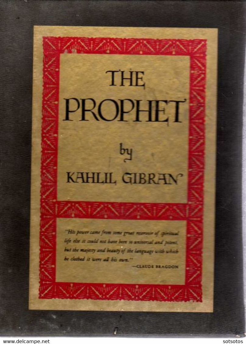 The Prophet By Kahlil Gibran -  This Is A Borzoi Book, Published By Alfred Knopf Inc.manufactured In USA   Hardbound - Unclassified