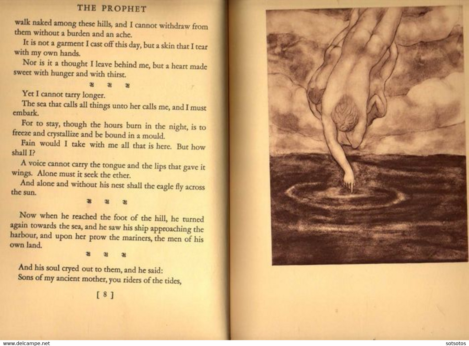 The Prophet by Kahlil Gibran -  this is a Borzoi book, published by Alfred Knopf Inc.manufactured in USA   Hardbound