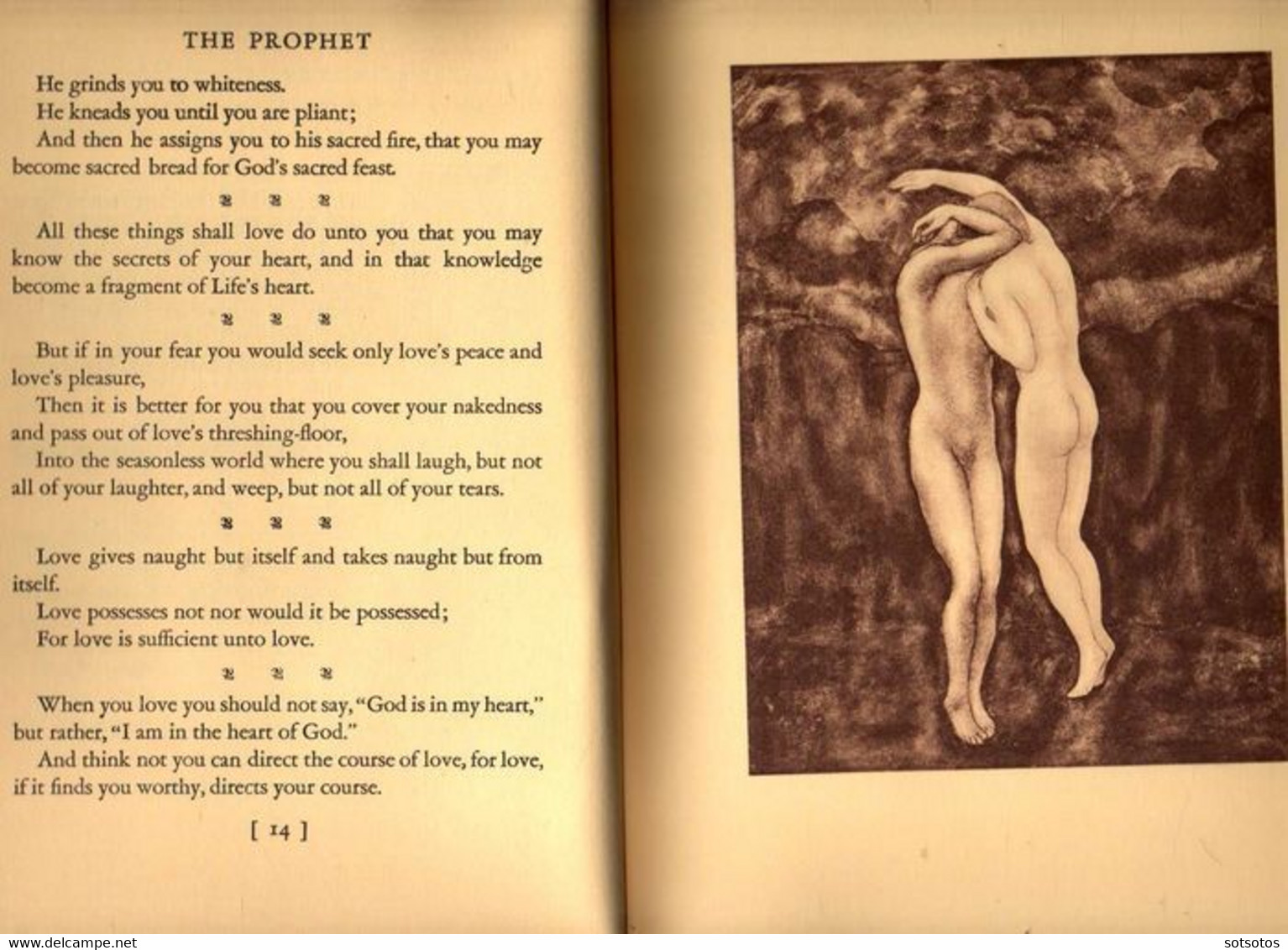 The Prophet by Kahlil Gibran -  this is a Borzoi book, published by Alfred Knopf Inc.manufactured in USA   Hardbound