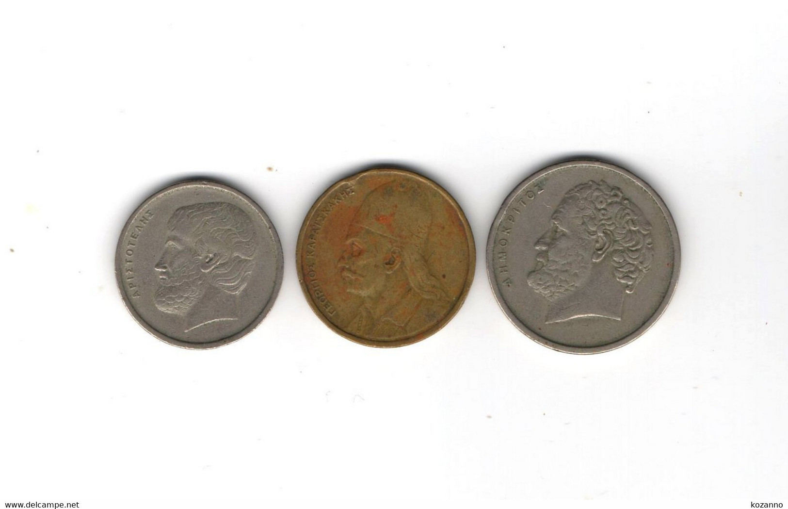 ANTIQUE LOT 3 COIN PIECE MONNAIE DRACHMES GREECE GRECE ΕΛΛΑΔΑ 1970-1998 (23) - Lots