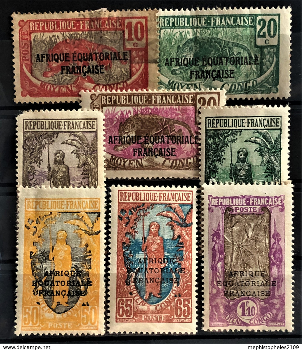 CONGO FRANCAIS 1926/28 - MLH/canceled - YT 93-99A - Complete Set! - Used Stamps