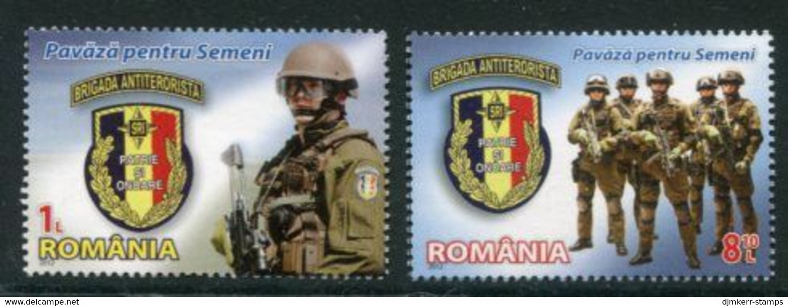 ROMANIA 2012 Fight Against Terrorism  MNH / **.  Michel 6668-69 - Unused Stamps