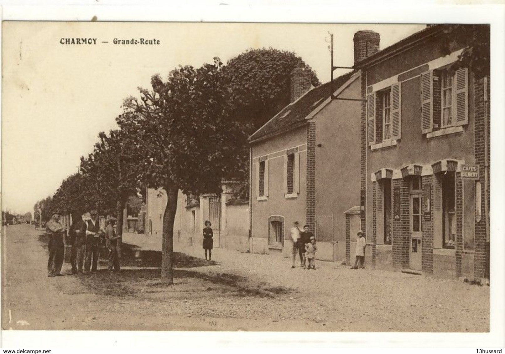 Carte Postale Ancienne Charmoy - Grande Route - Charmoy