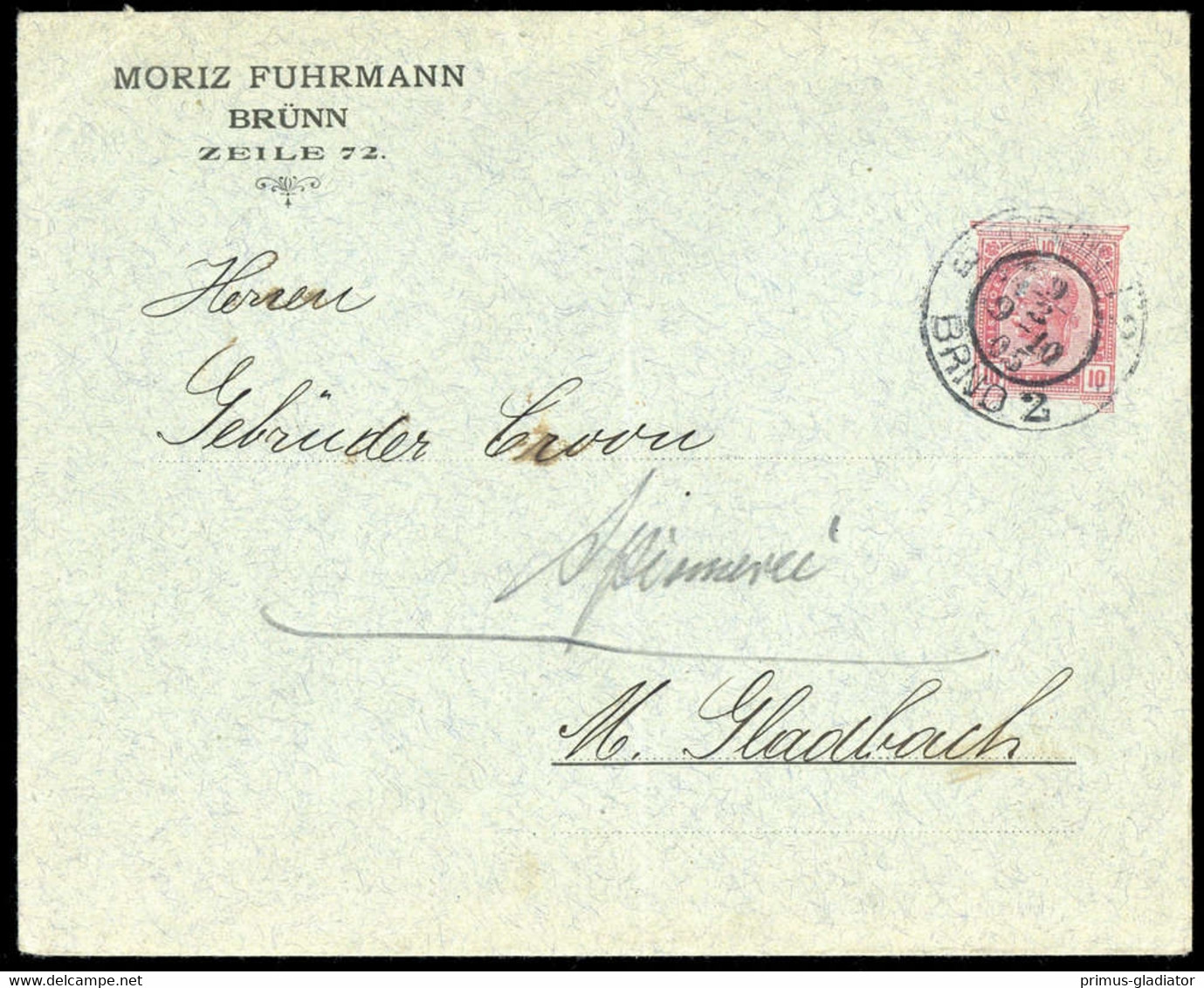 1905, Österreich, PU, Brief - Mechanische Stempel