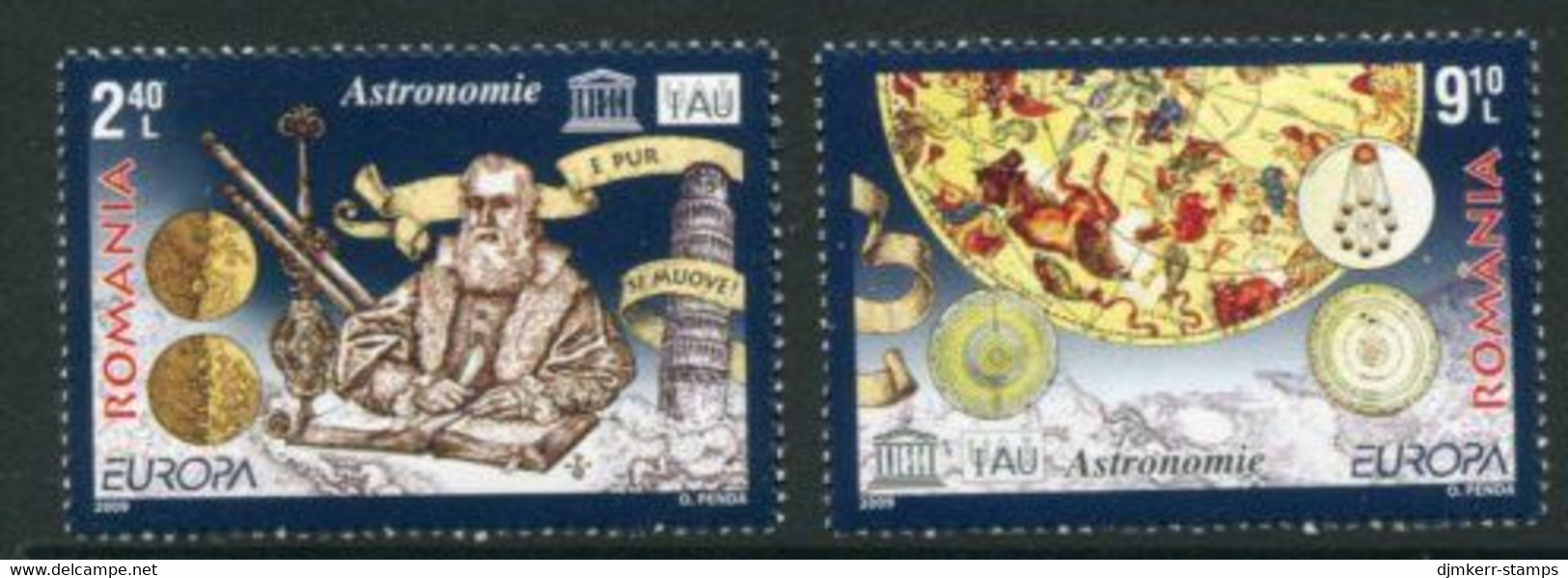 ROMANIA 2009 Europa: Astronomy  MNH / **.  Michel 6357-58 - Ongebruikt