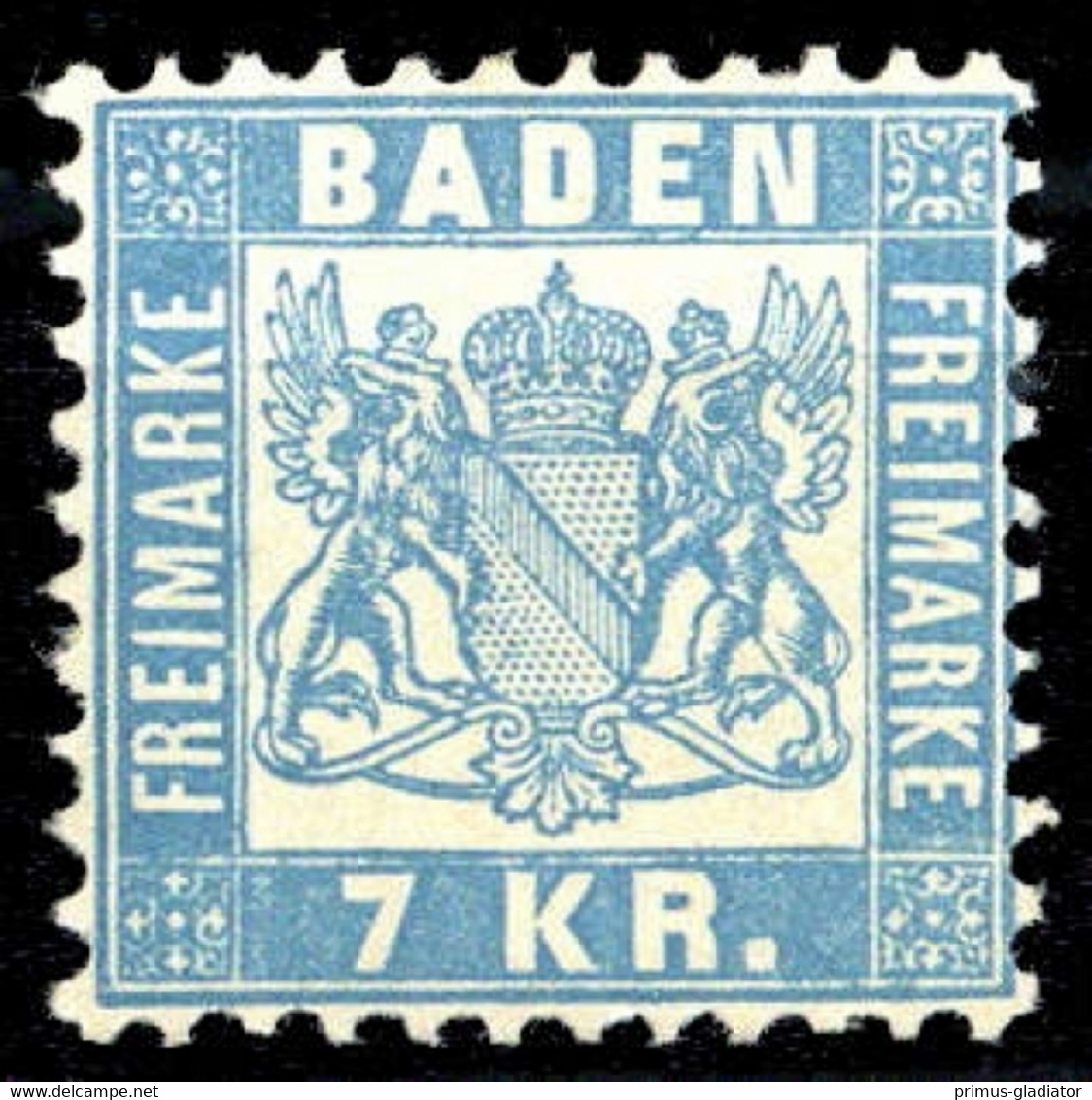 1868, Altdeutschland Baden, 25 B, * - Mint