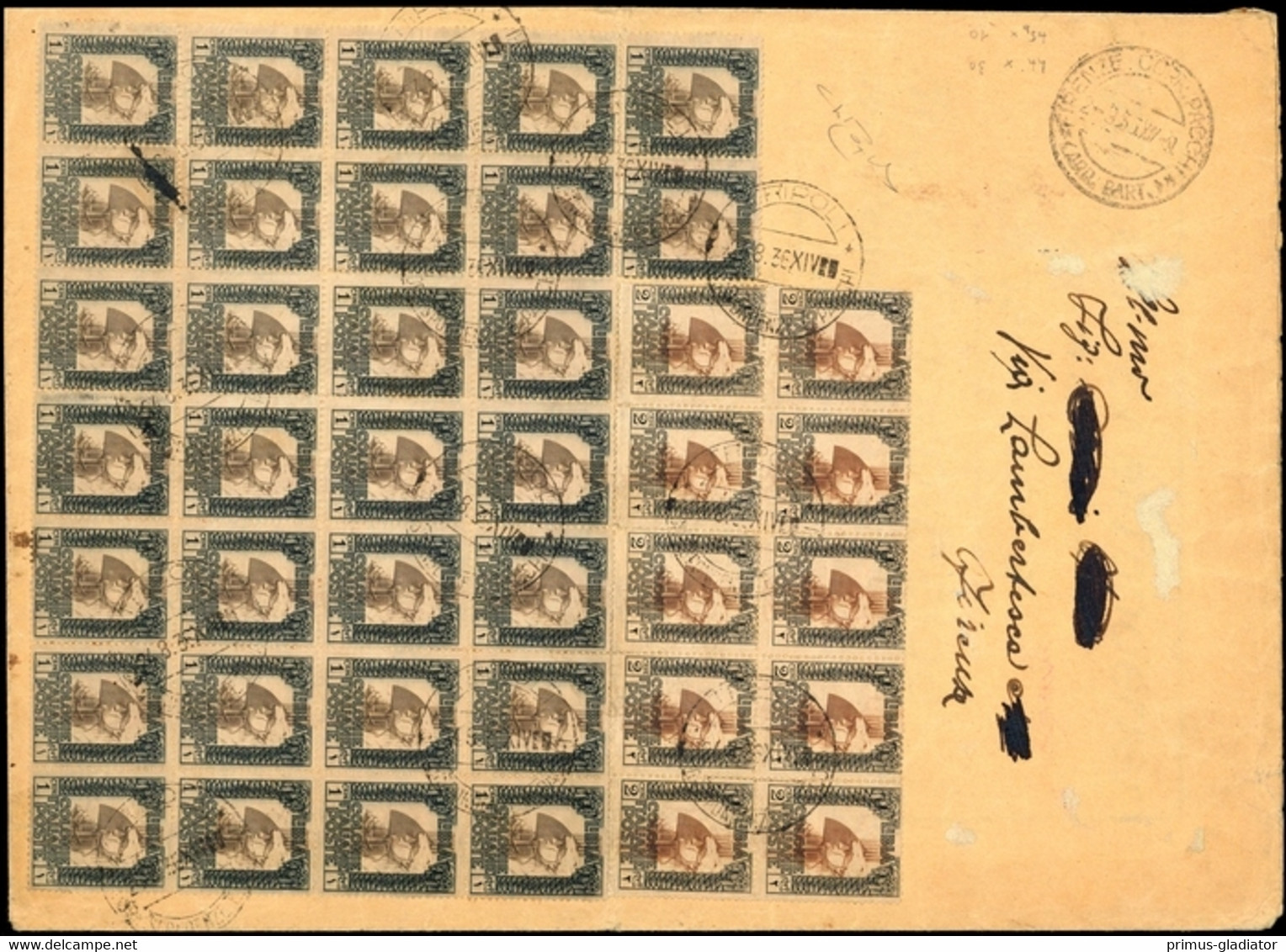 1924, Italienisch-Libyen, 53 (30) + 54 (10), Brief - Autres & Non Classés