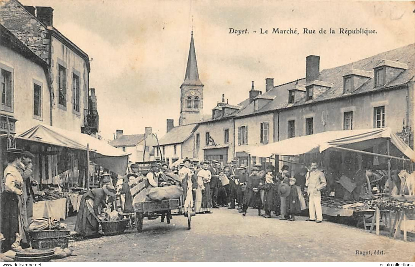 Doyet          03      Le Marché Rue De La République            (voir Scan) - Other & Unclassified