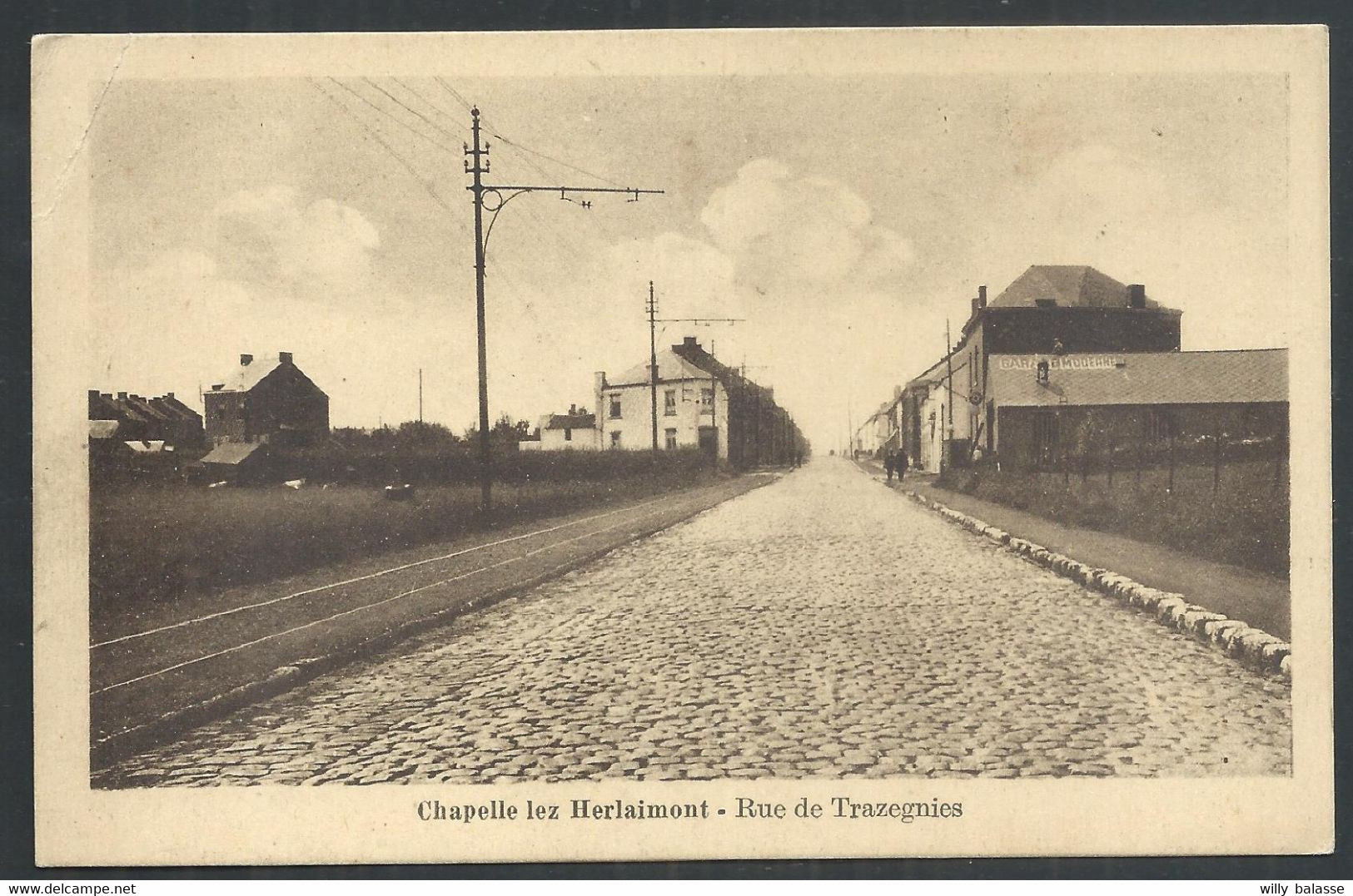 +++ CPA - CHAPELLE LEZ HERLAIMONT - Rue De Trazegnies  // - Chapelle-lez-Herlaimont