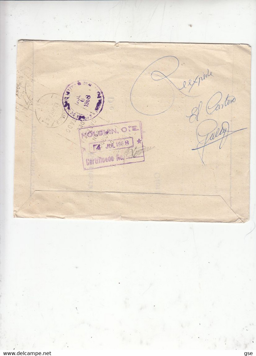 CUBA  1968 -  Lettera Raccomandata Per Espagna - Fauna - Briefe U. Dokumente