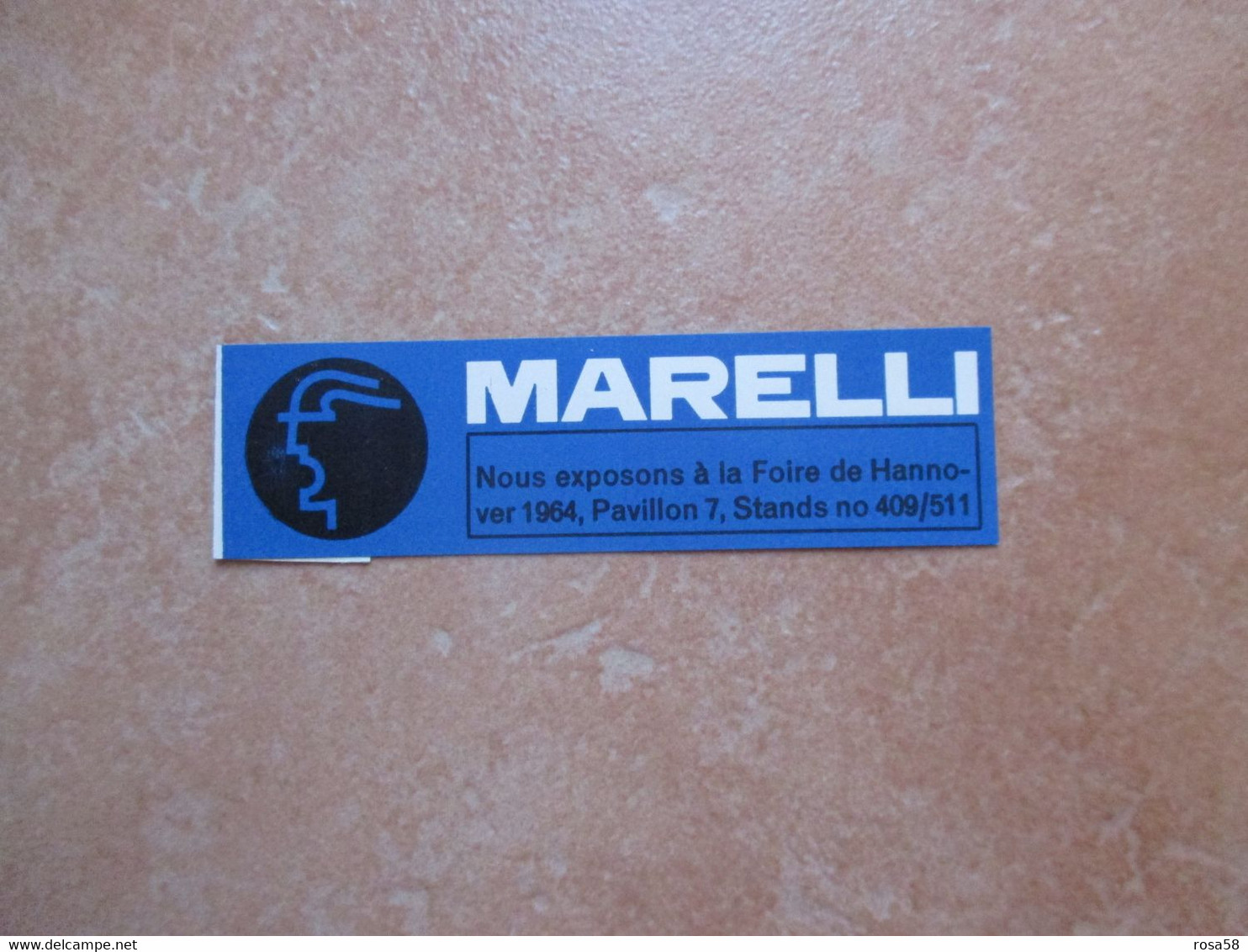 Label Chiudilettera Magneti MARELLI Foire De Hannover Pavilon 7 Stands - R- & V- Labels