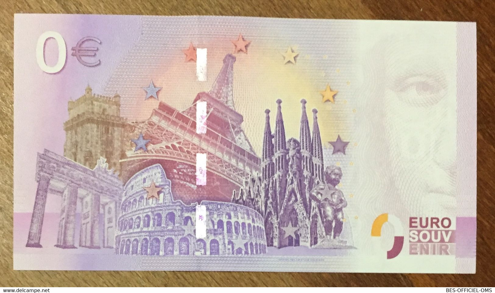 2017 BILLET 0 EURO SOUVENIR ALLEMAGNE DEUTSCHLAND KÖLN AM RHEIN ZERO 0 EURO SCHEIN BANKNOTE PAPER MONEY - Specimen