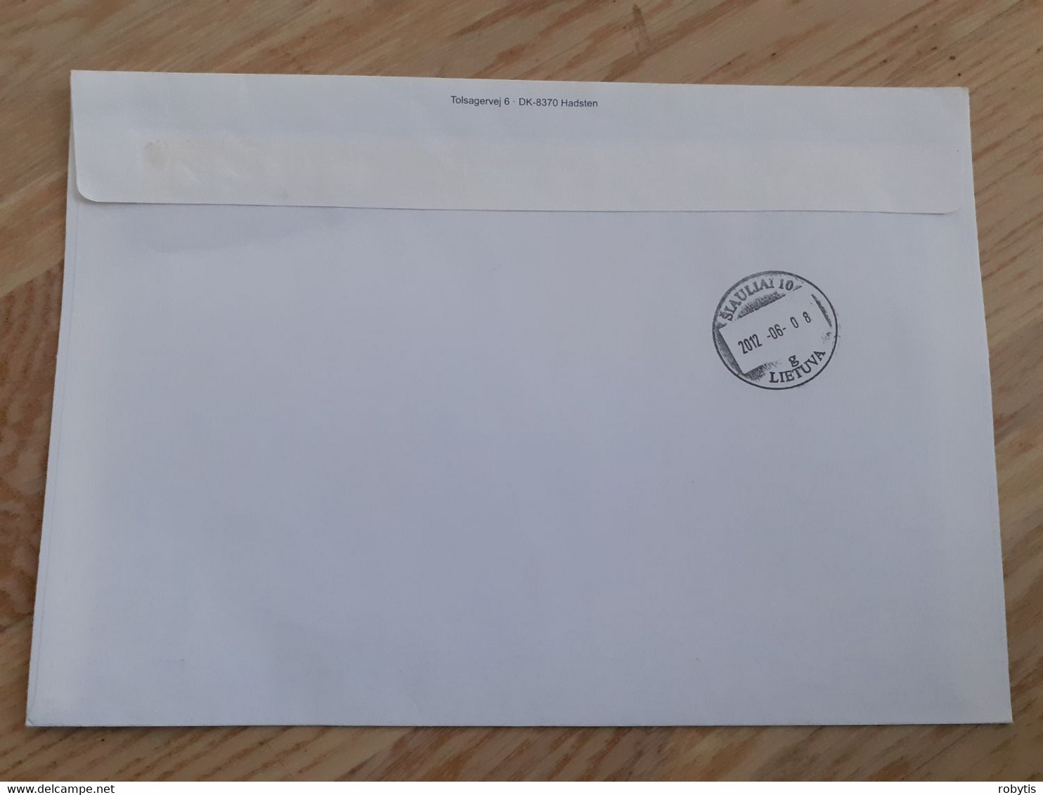 Denmark Cover Sent To Lithuania 2012 - Lettres & Documents