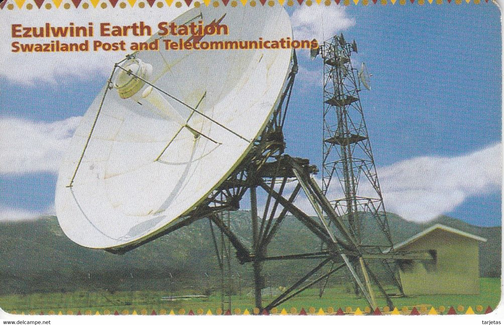 TARJETA DE SWAZILAND DE UNA ANTENA DE TELECOMUNICACIONES (SATELLITE-SATELITE) - Espace