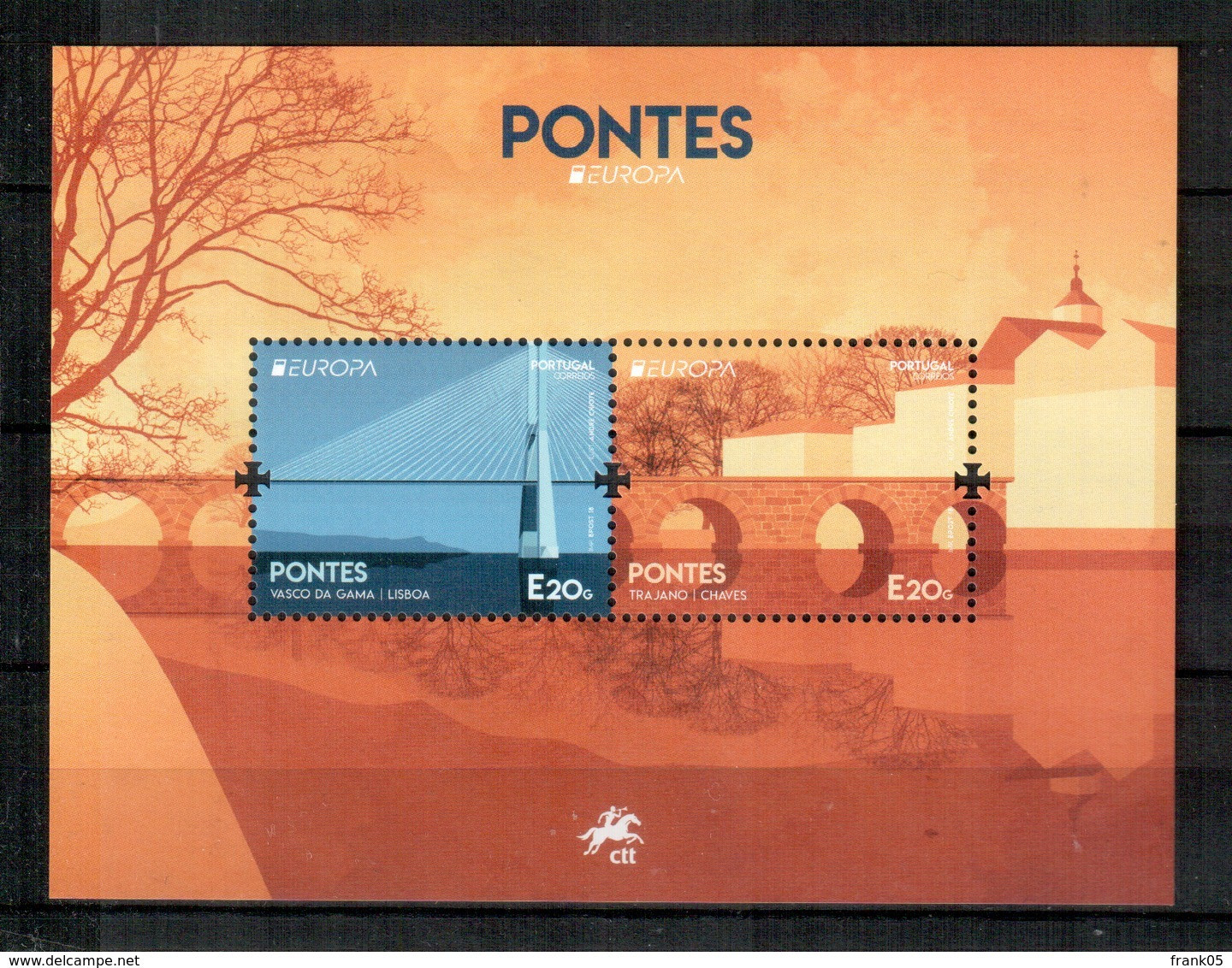 Portugal 2018 EUROPA Block/souvenir Sheet ** - 2018