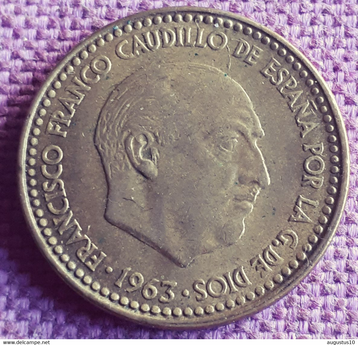 SPANJE : 1 PESETA  1963 * 63  KM 775 XF+ Scarce Quality - 1 Peseta