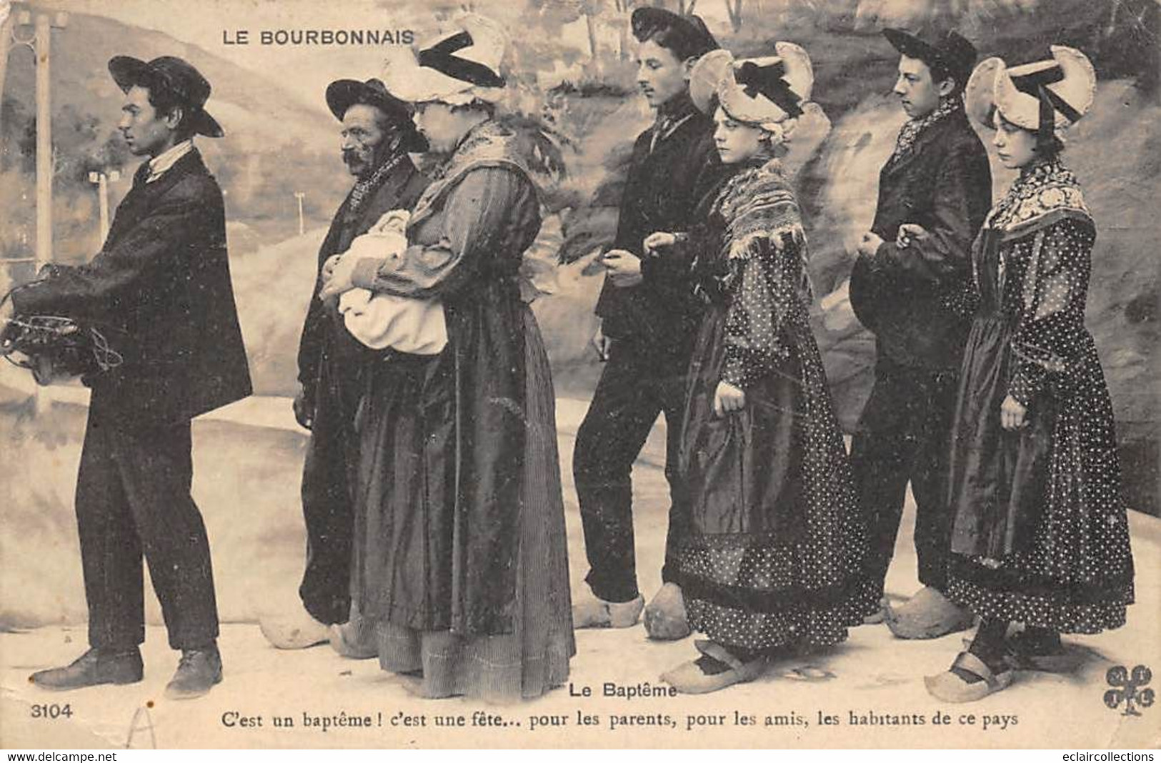 Non Localisé. Divers           03          Bourbonnais.  Un Baptême      (voir Scan) - Autres & Non Classés