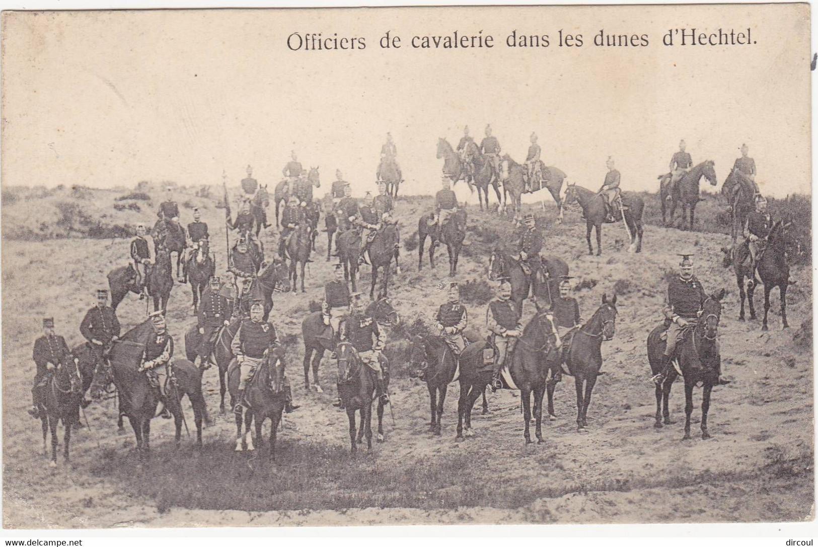 44251  -  Militaria  - Officiers   De Cavalerie  Dans Les Dunes D' Hechtel - Hechtel-Eksel