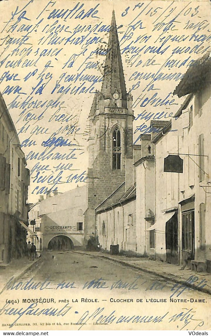 032 516 - CPA - France - Eglise - Lot De 5 Cartes Différentes - Eglises Et Cathédrales