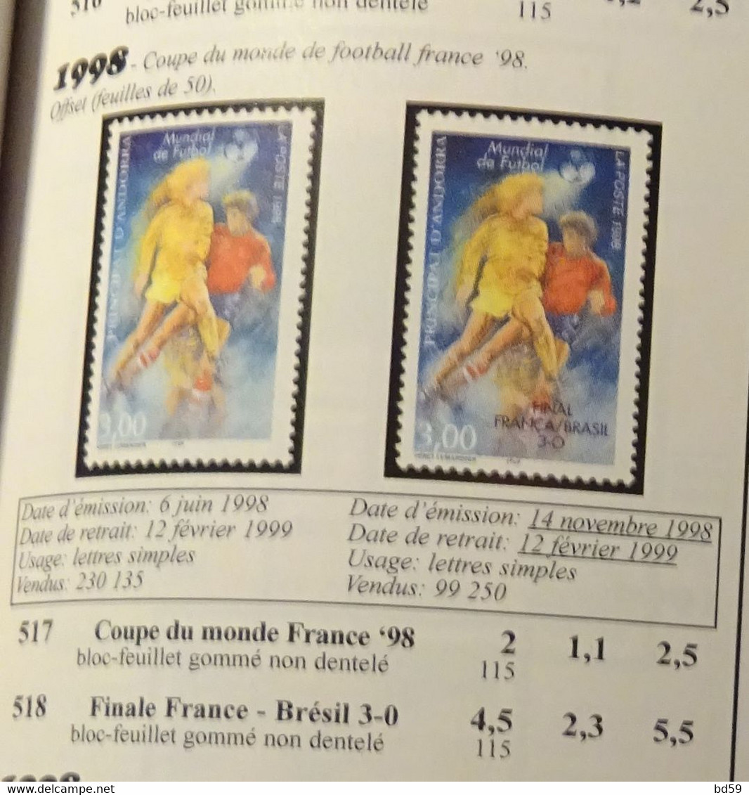 Timbres Sur Lettres 1998 N° 503 Et 507 (timbre Surchargé) Coupe Du Monde De Football Cote 8€ - Covers & Documents