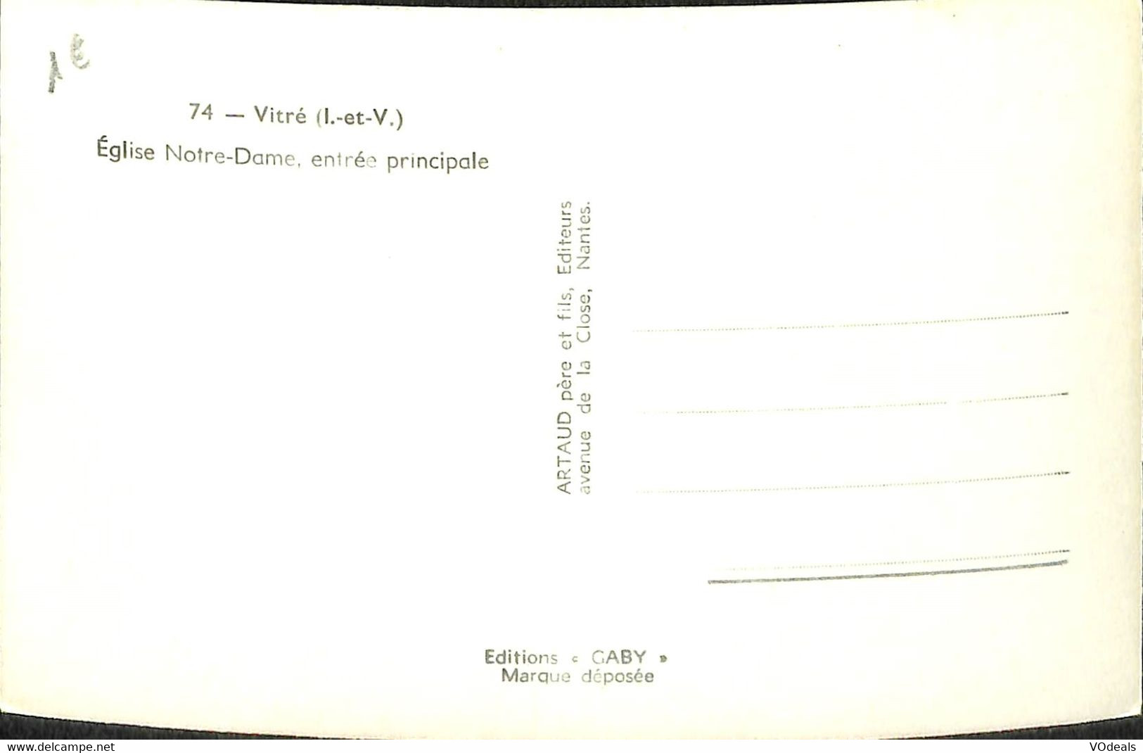 032 522 - CPA - France - Eglise - lot de 5 cartes différentes