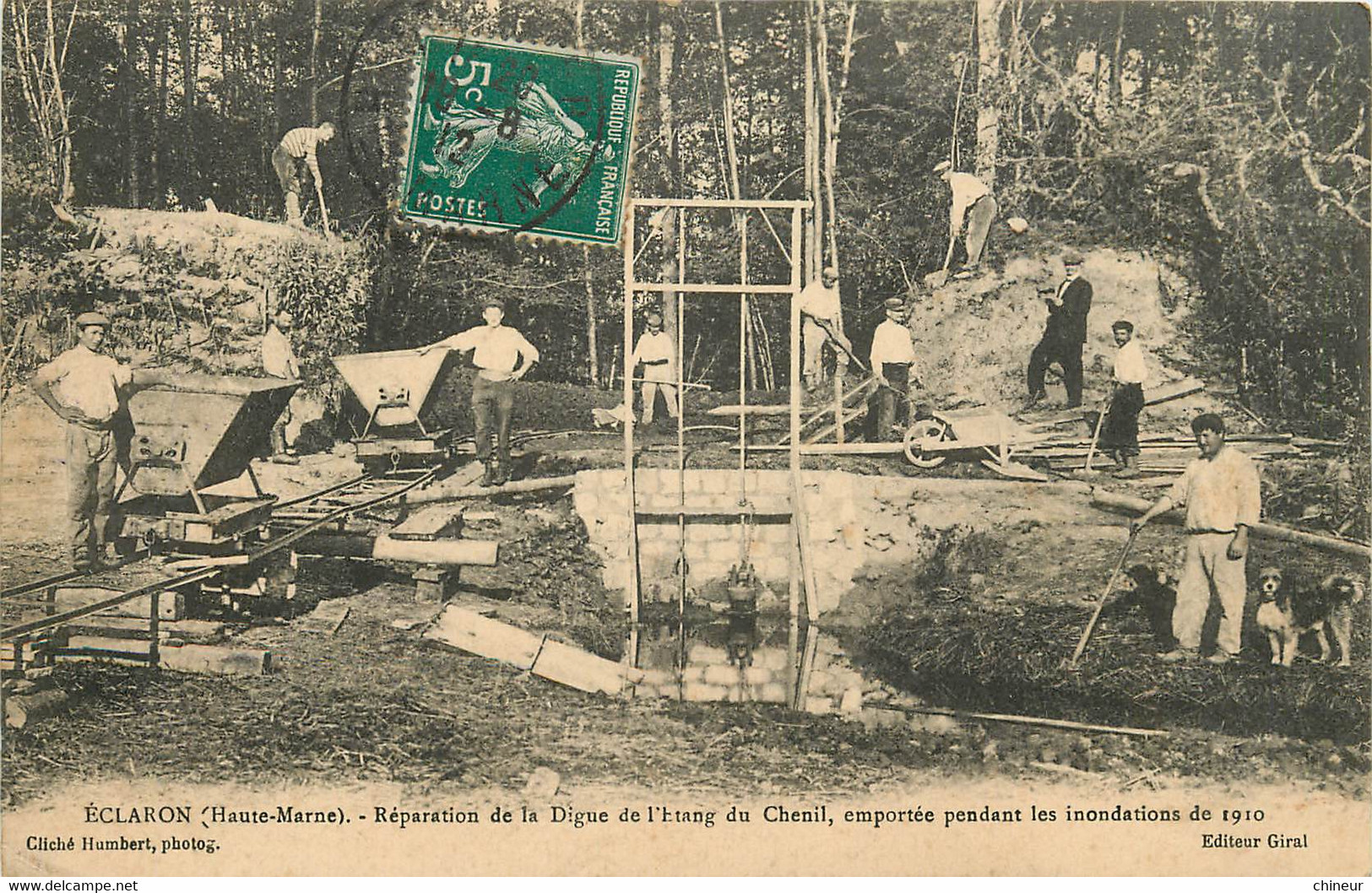 ECLARON REPARATION DE LA DIGUE DU CHENIL - Eclaron Braucourt Sainte Liviere