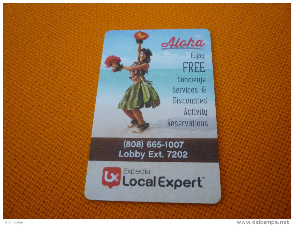 Hawaii Aloha Hotel Room Key Card (woman Femme) - Clés D'hôtel