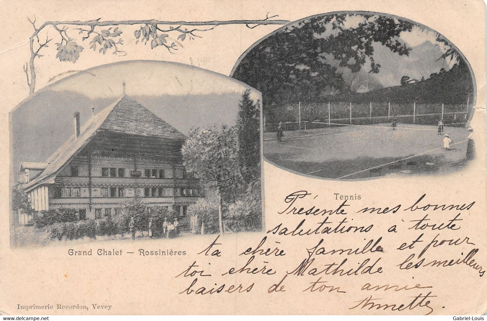 Grand Chalet Rossinières - Tennis - Deux Vues - Rossinière