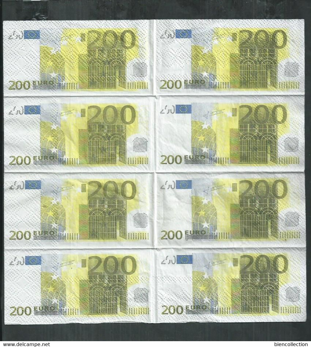 Billet De 200 Euros Imprimé Sur Une Serviette En Papier - Fictifs & Spécimens