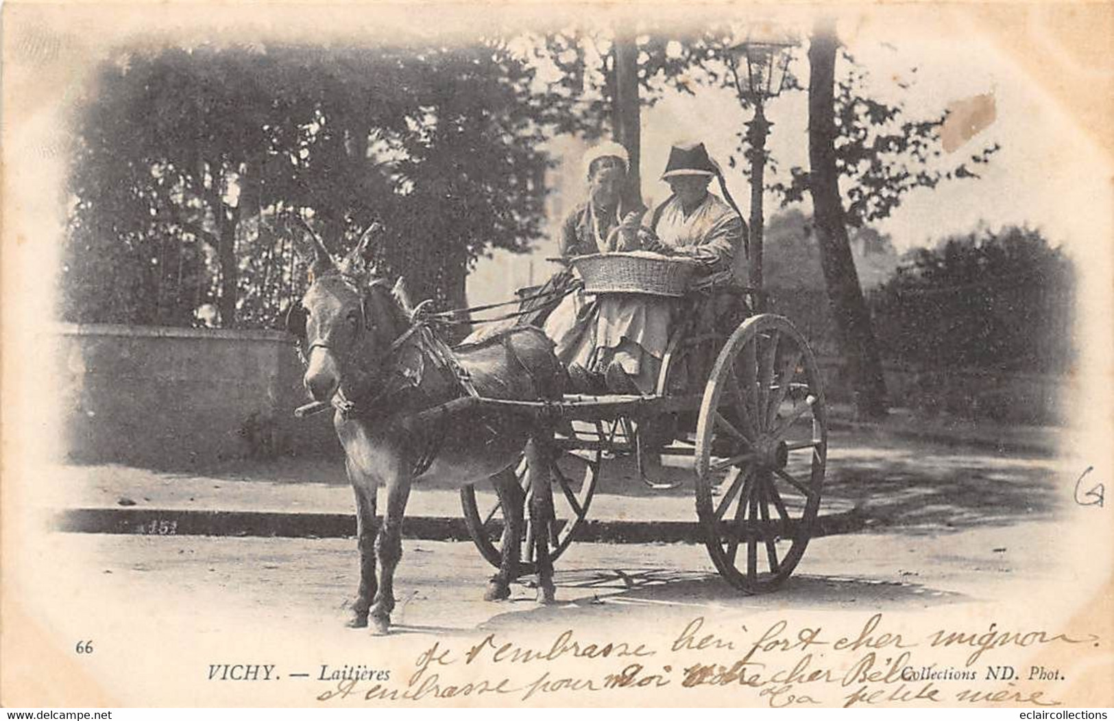 Vichy          03          Laitières. Attelage âne       (voir Scan) - Vichy