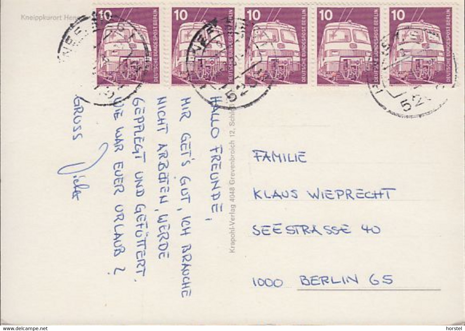 D-53773 Hennef - Ansichten - Talsperre - Kirche - Minigolf - 5x Nice Stamps - Hennef