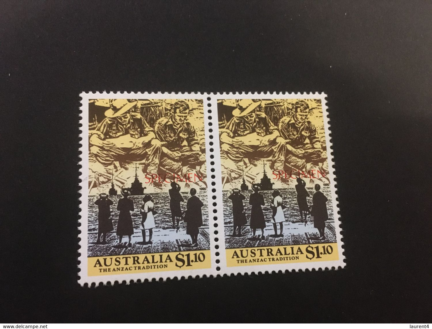 (S 14) Australia  - SPECIMEN Stamps (2 As A Pair) - Cinderellas